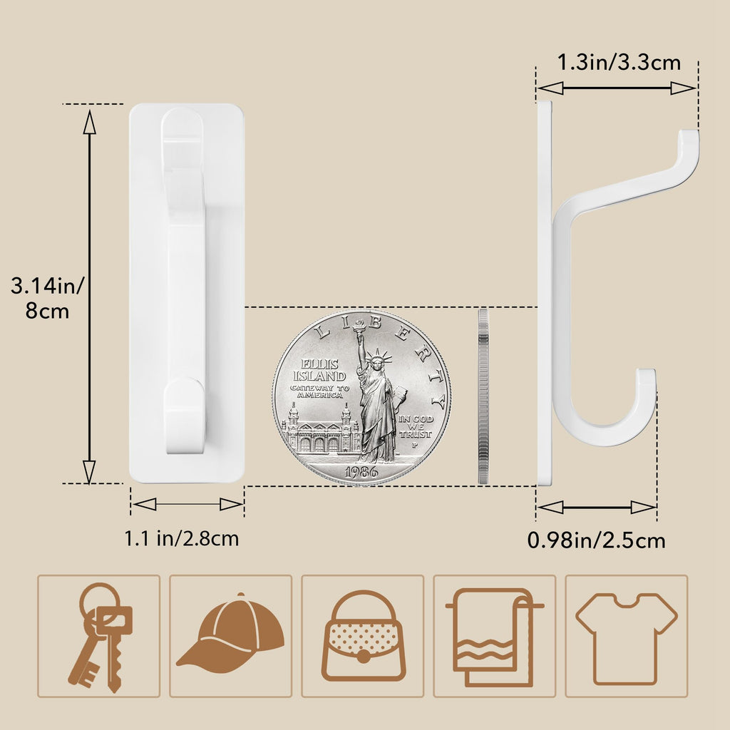 StickCoat Towel Hooks - Decor by Handbags Specialist Headquarter | Available at Handbags Specialist Headquarter