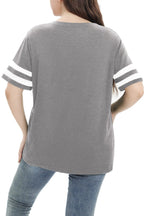 Summer V-Neck Plus Tunic Tee for Women 1X-5X - Woman T-Shirt by Handbags Specialist Headquarter | Available at Handbags Specialist Headquarter