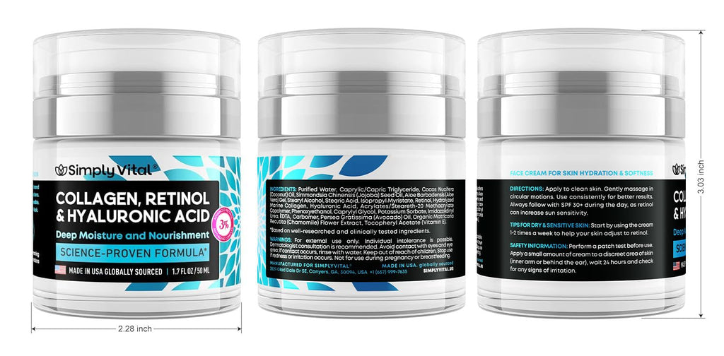 Vital Retinol Collagen Cream - Health Care by Handbags Specialist Headquarter | Available at Handbags Specialist Headquarter