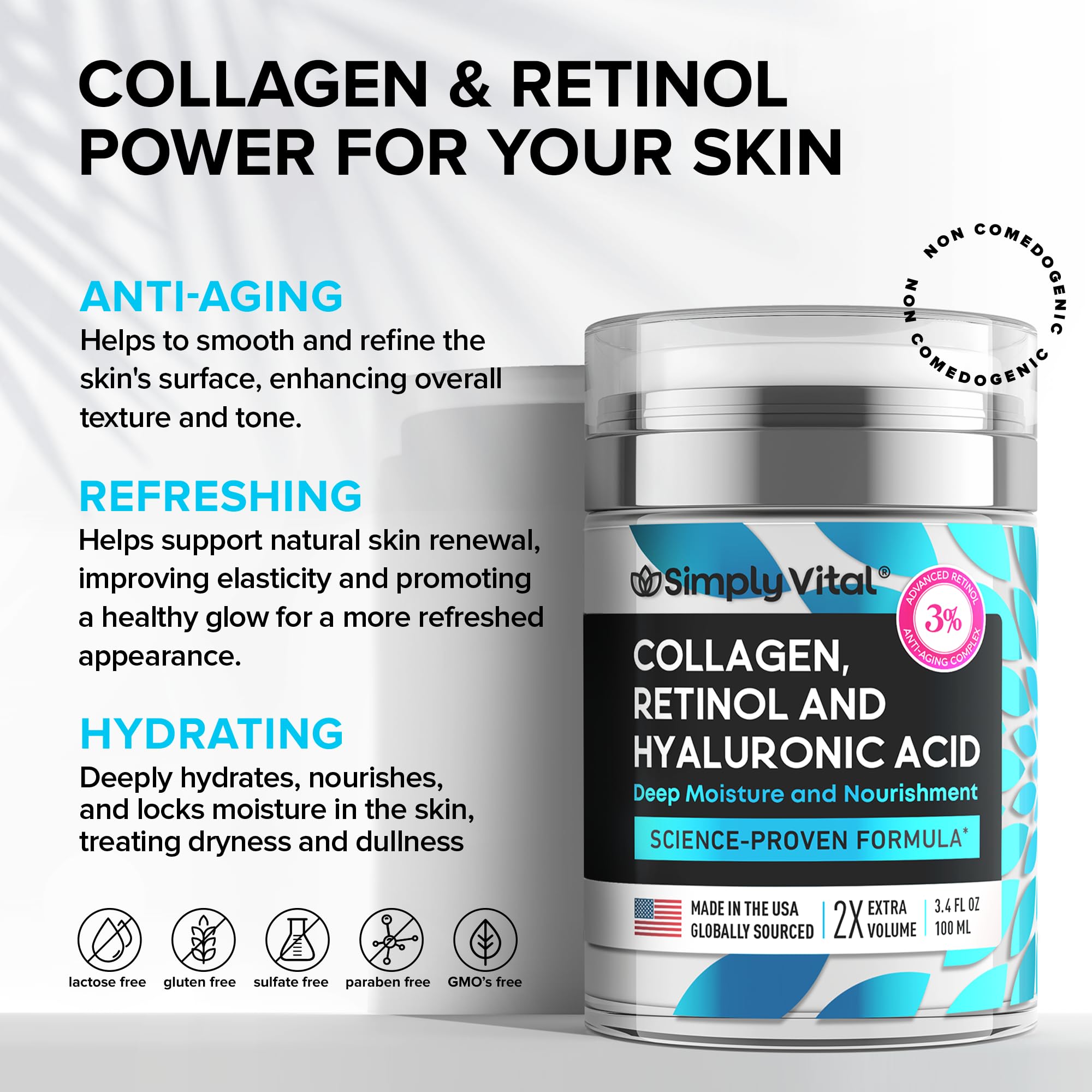 Vital Retinol Collagen Cream - Health Care by Handbags Specialist Headquarter | Available at Handbags Specialist Headquarter