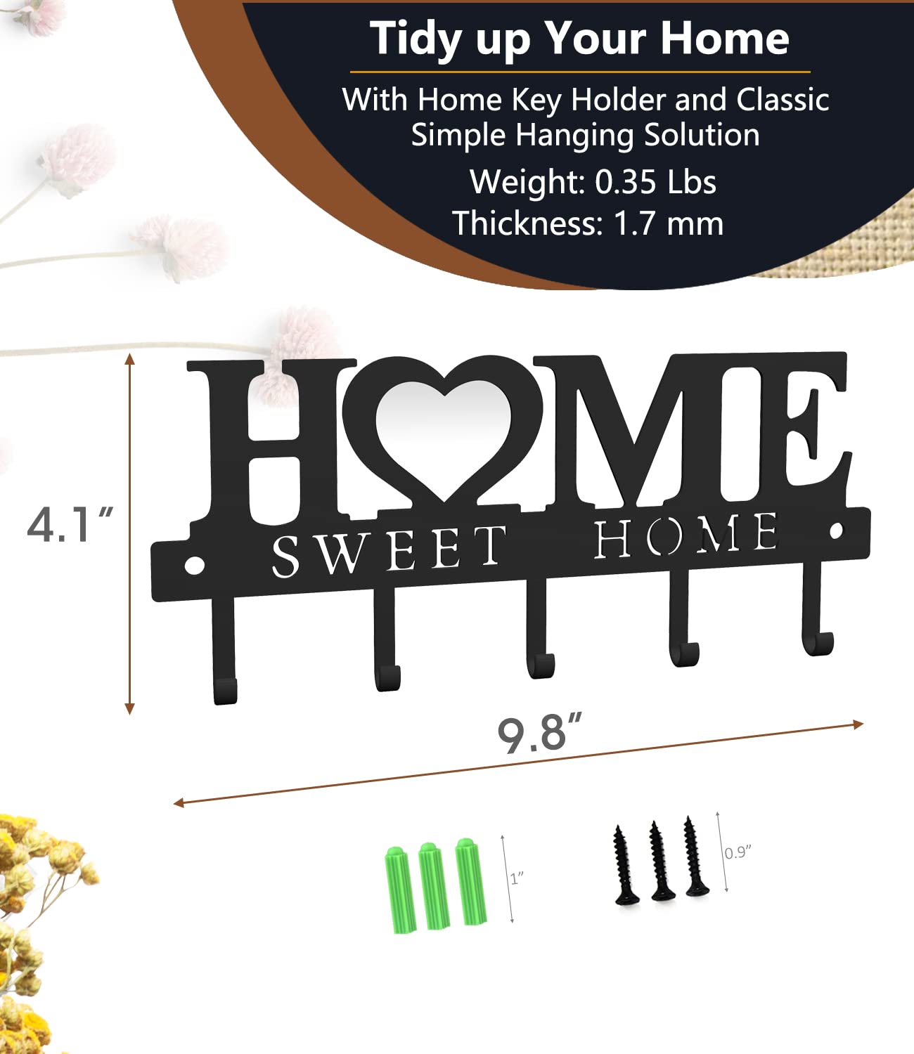 WIPHANY Wall Hook Organizer for Home & Office - Decor by Handbags Specialist Headquarter | Available at Handbags Specialist Headquarter